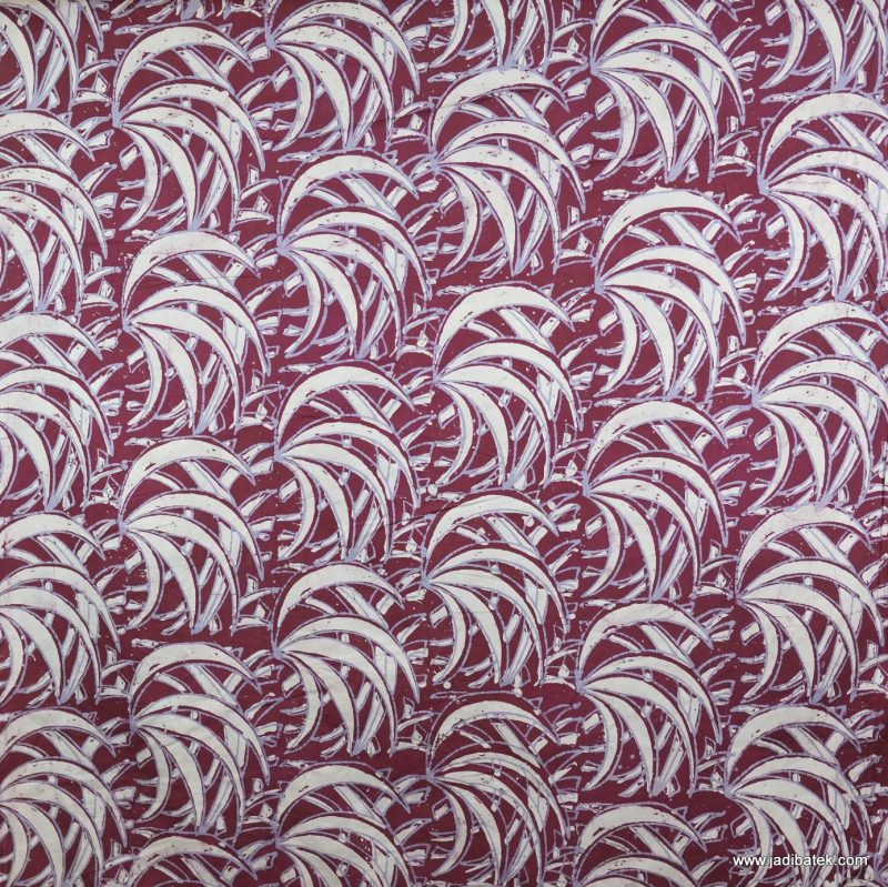 Block printed batik cotton fabric by meter BC011-0019