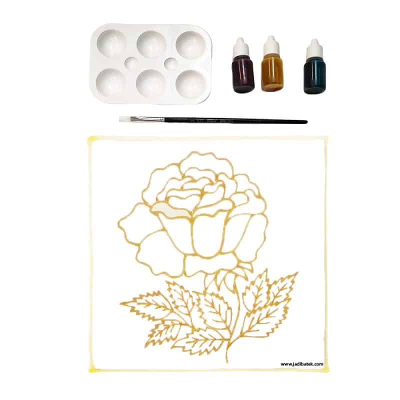 Batik DIY painting kit | Rose Flower | SD215- 096