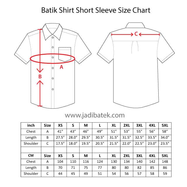 Short Sleeve Batik Shirt | Hand drawn | Silk | BM010-057 - Jadi Batek