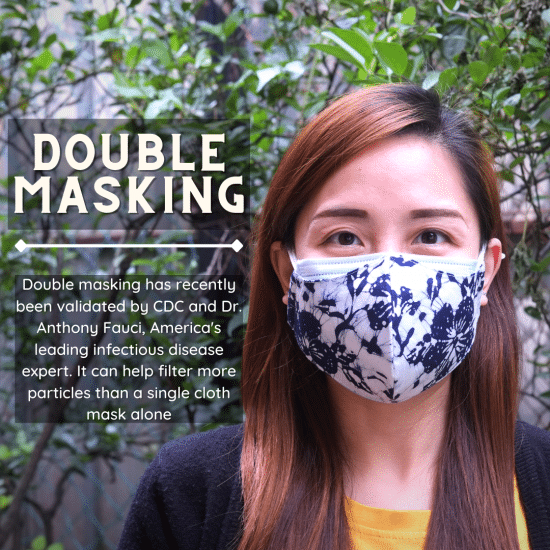 Benefit of Double Masking with Batik Fabric Face mask