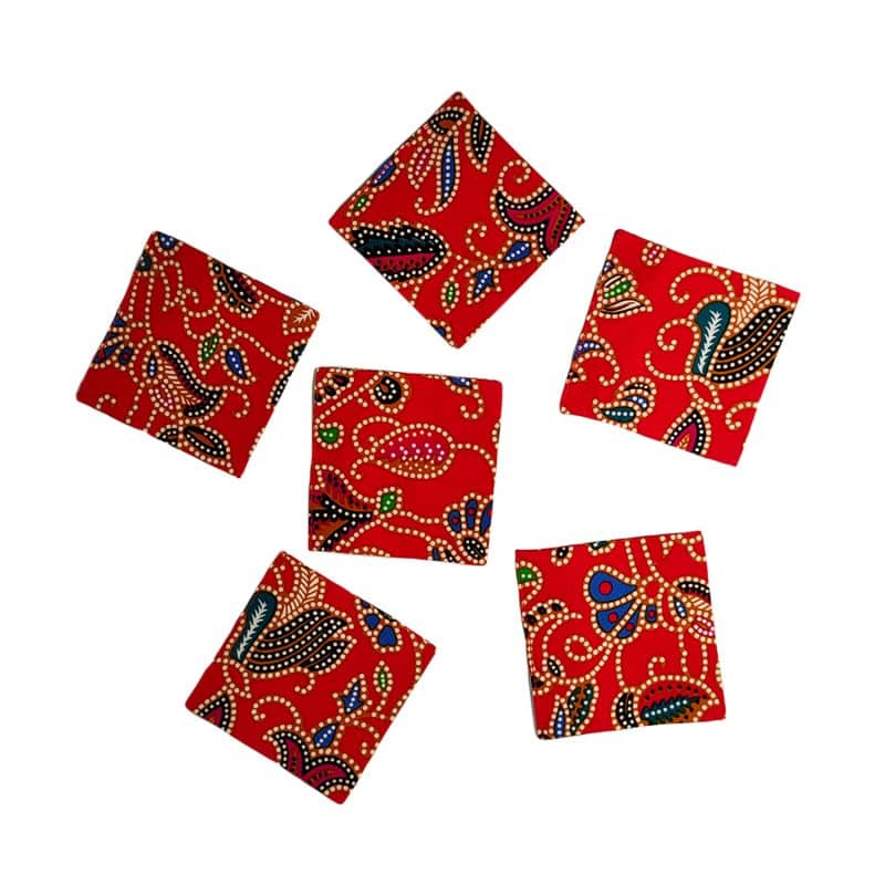 Batik Coaster 6in1 set Chinese New Year collection | BP071-008 - Image 2