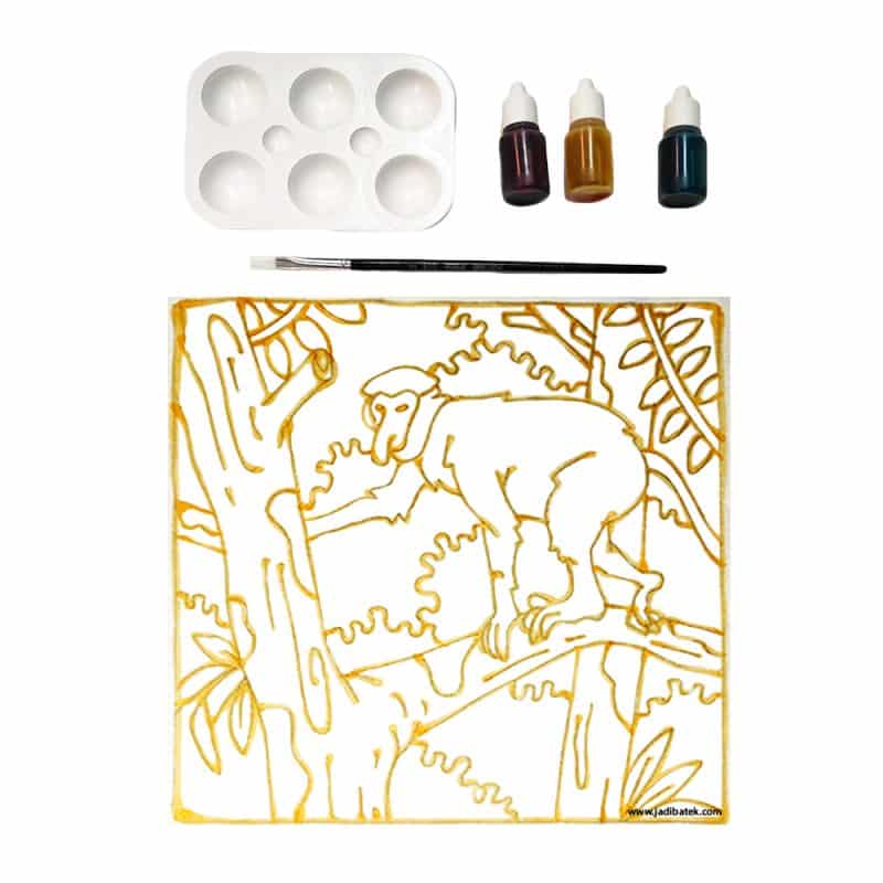 Batik Painting Kit Endangered Animals | Proboscis Monkey | SD215-242