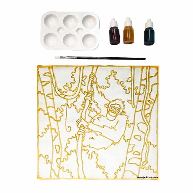 Batik Painting Kit Endangered Animals | Orang Utan | SD215-244