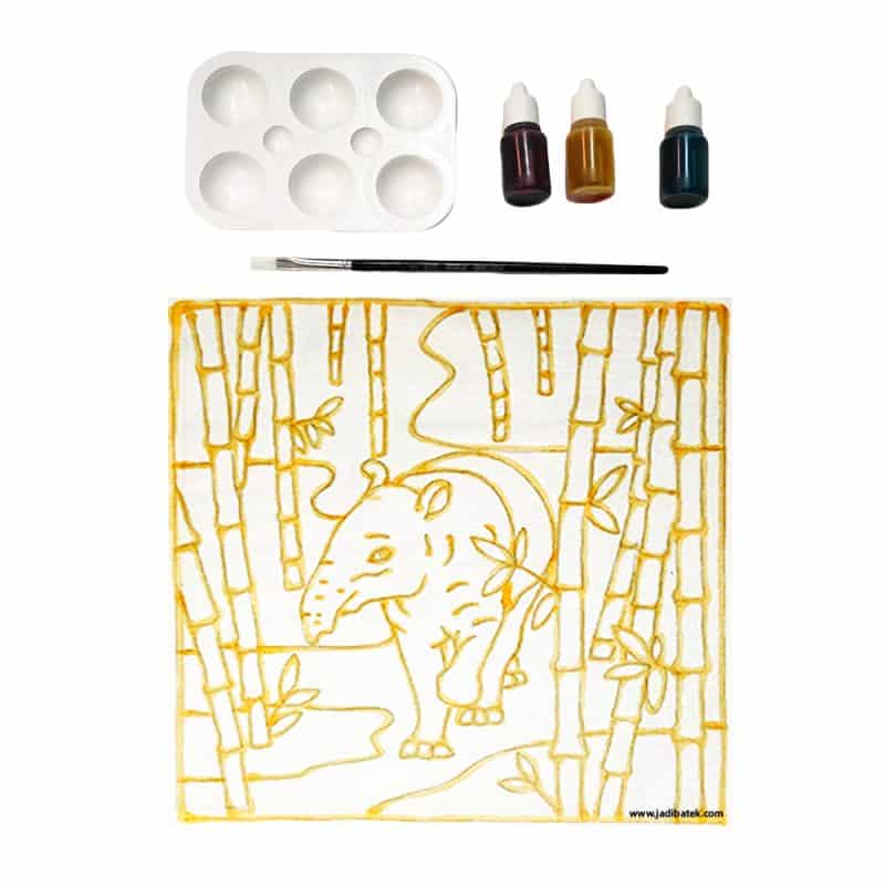 Batik Painting Kit Endangered Animals | Tapir | SD215-245