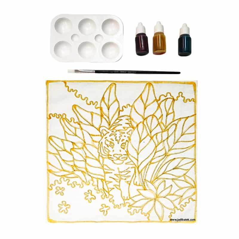 Batik Painting Kit Endangered Animals | Tiger  | SD215-247