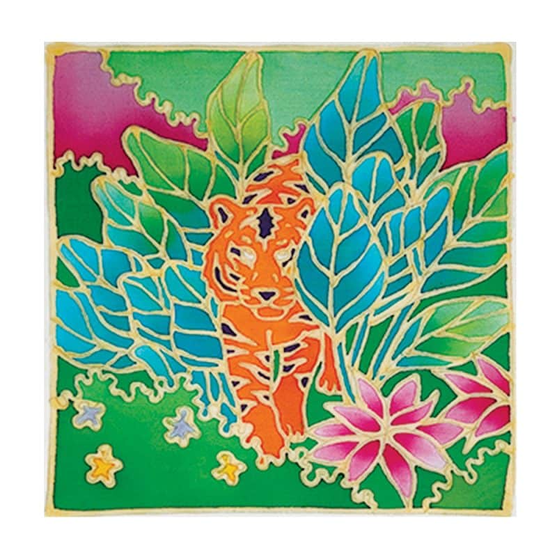 Batik Painting Kit Endangered Animals | Tiger  | SD215-247 - Image 2