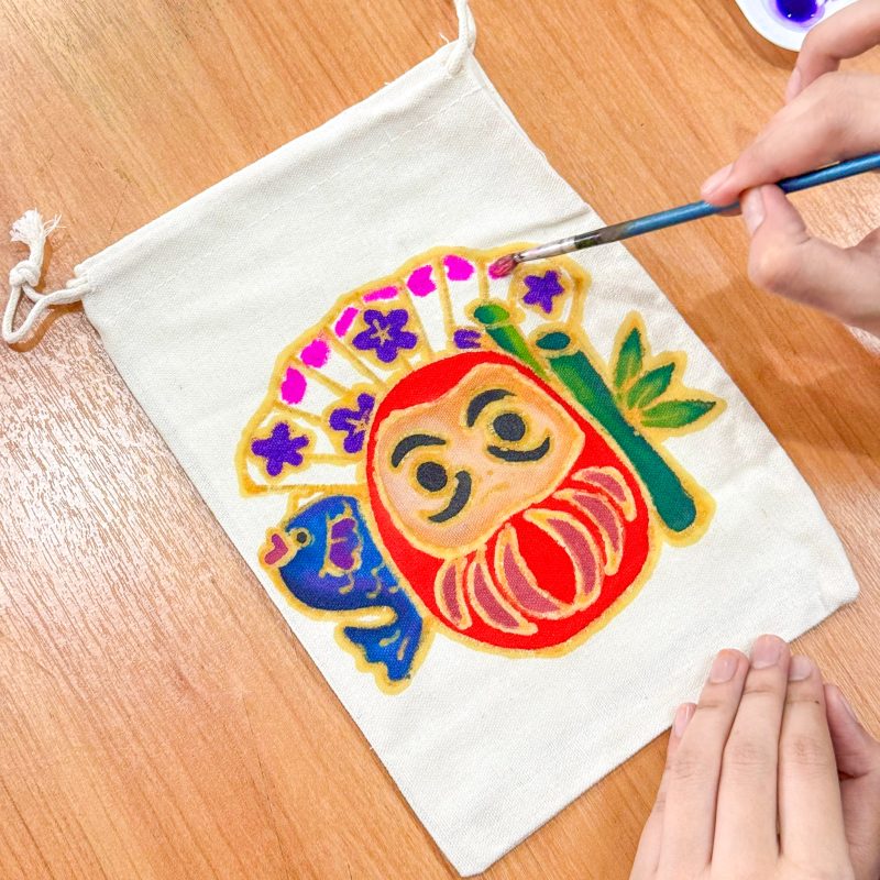 CNY Batik Drawstring Bag Coloring Class