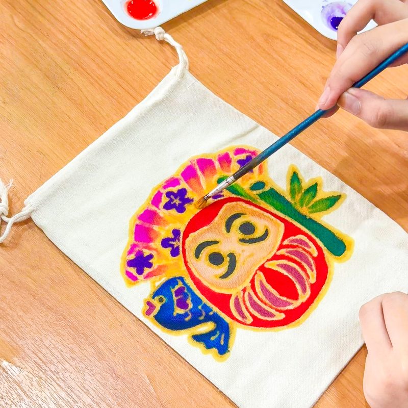 CNY Batik Drawstring Bag Coloring Class - Image 2