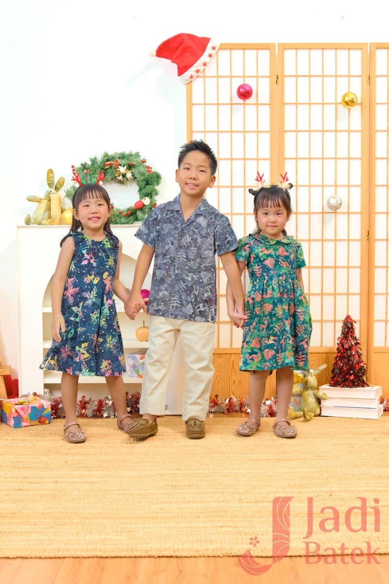 Boy Batik Christmas Shirt Grey | BH003-058 - Image 5