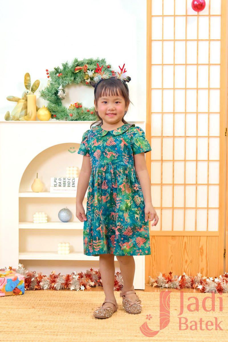 Girl Batik Christmas Dress | BH019-2