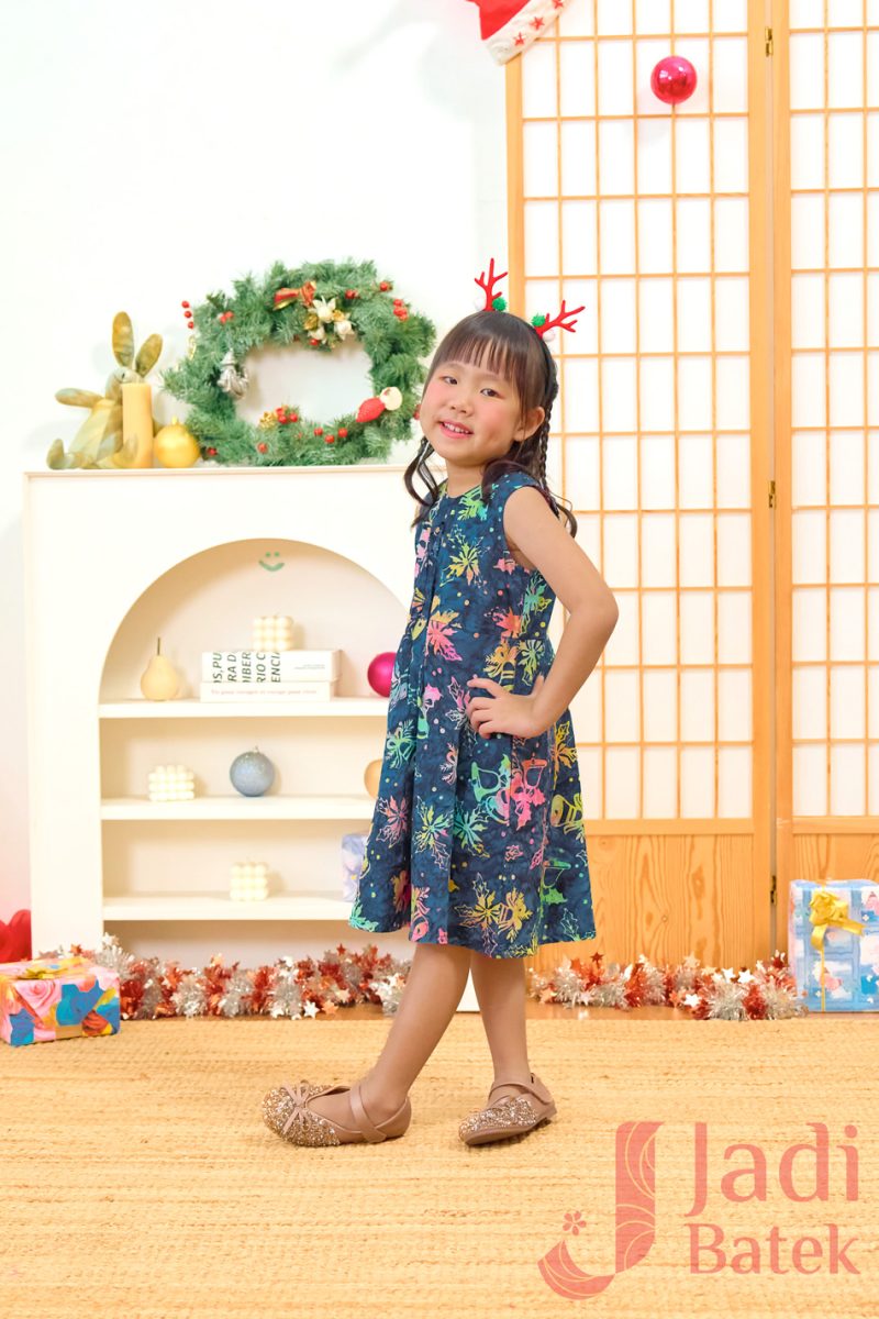 Girl Batik Christmas Dress | BH019-3