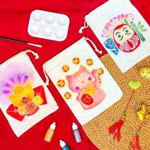 CNY Batik Colouring Activity, Batik Kit, Batik class