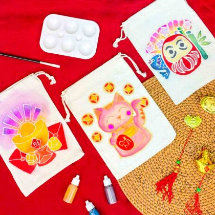 CNY Batik Colouring Activity, Batik Kit, Batik class