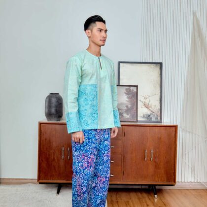 Baju Melayu Teluk Belanga Set (Top & Pants) | Raya Collection | DR133, DR134 (Cotton)