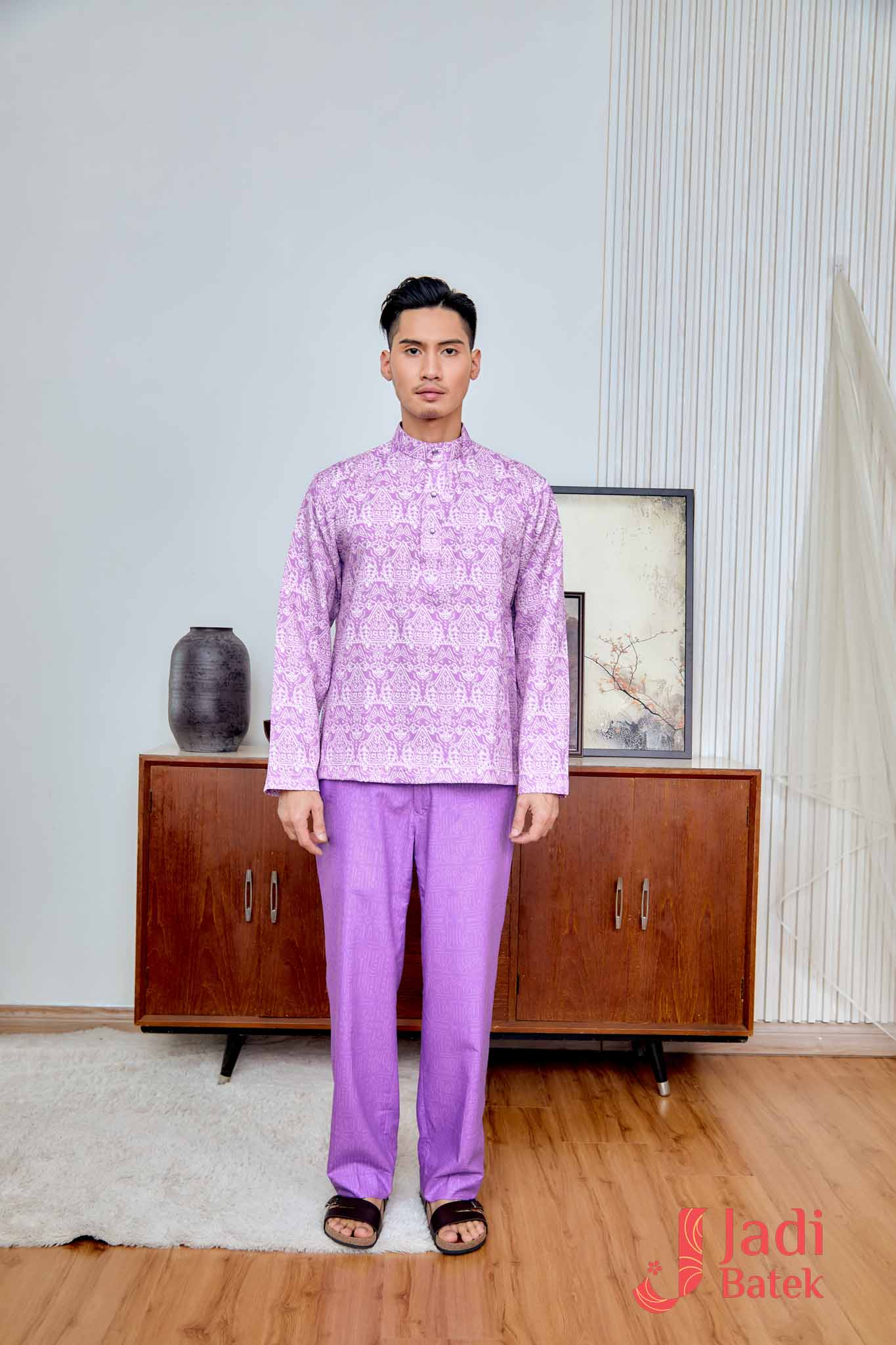 Baju Melayu Cekak Musang Set (Top & Pants) | Raya Collection | DR133, DR134 Pink