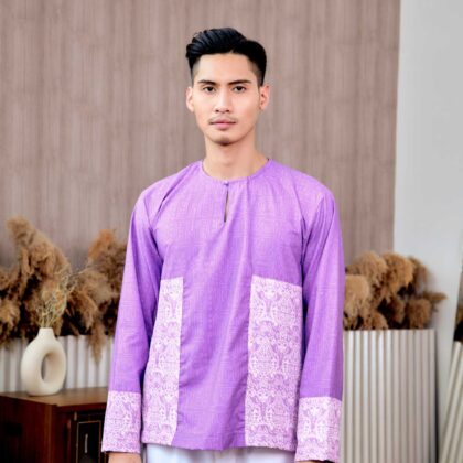 Baju Melayu Teluk Belanga (Top Only) | Raya Collection | DR133 Pink