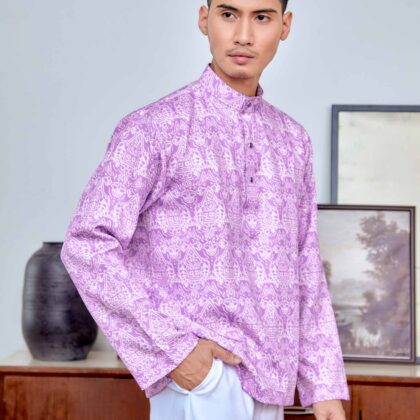 Baju Melayu Cekak Musang (Top Only) | Raya Collection | DR133 Pink