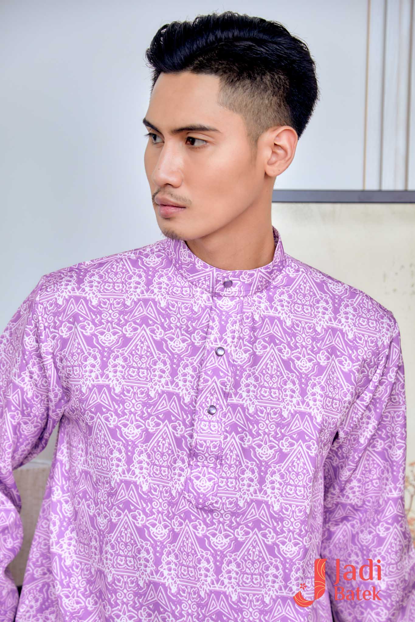 Baju Melayu Cekak Musang Set (Top & Pants) | Raya Collection | DR133, DR134 Pink - Image 7