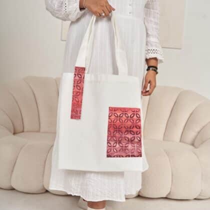 Batik Tote Bag (White) | BP173