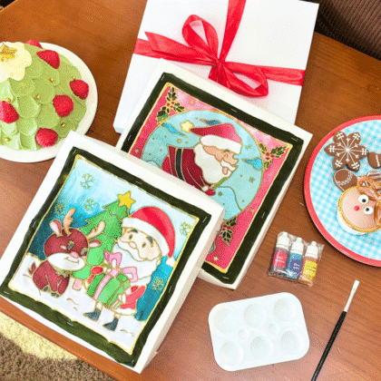 Christmas Themed - DIY Batik Painting Kit Set (Gift Box Edition) | SD215C-1