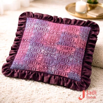 Batik Ruffle Cushion Cover | Sulora Collection | BP185