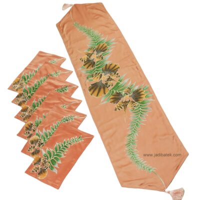 Batik Table Runner and Table Mat Sets (Hand Drawn) BC172-072