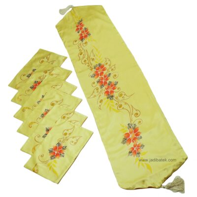 Batik Table Runner and Table Mat Sets (Hand Drawn) BC172-074