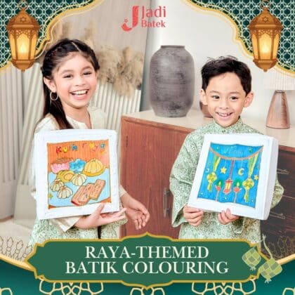 Raya Batik coloring at Jadi Batek (20 x 20cm)